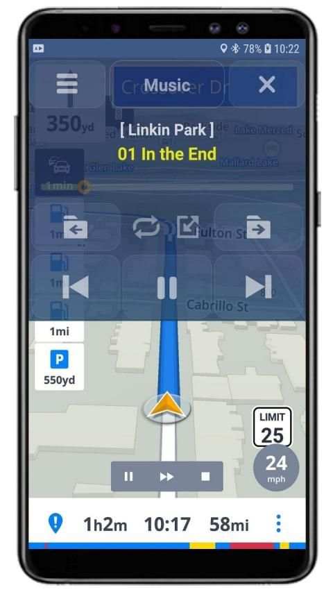 NaviPlayer - Car Media Player(Waze,Sygic,Maps) screenshot 7