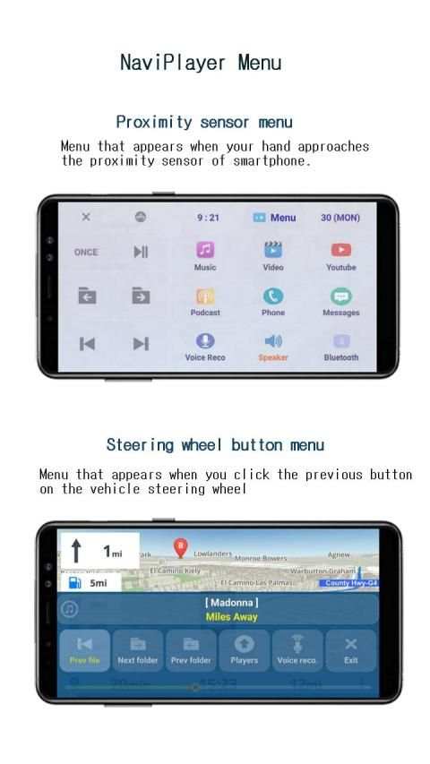 NaviPlayer - Car Media Player(Waze,Sygic,Maps) screenshot 3