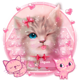 ikon Lovely Adorable Cat Keyboard Theme