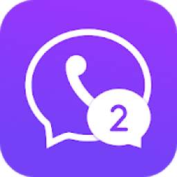 Multichat - 2 accounts for 2 whatsapp & App cloner