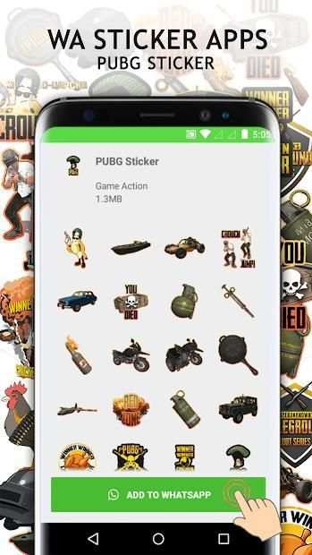 WA Stickers For PUBG-PUBG Whatsapp Stickers screenshot 5