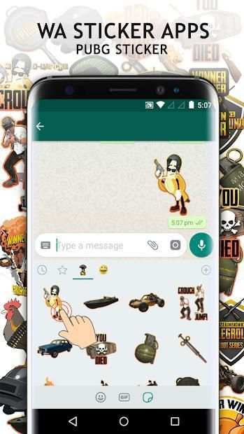 WA Stickers For PUBG-PUBG Whatsapp Stickers screenshot 3