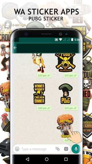 WA Stickers For PUBG-PUBG Whatsapp Stickers screenshot 1