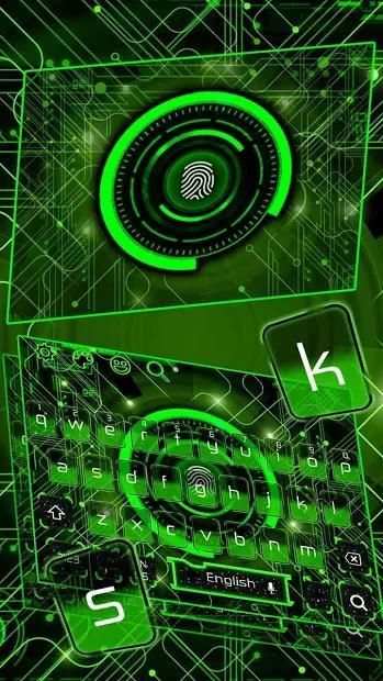3D Fingerprint Scanner Keyboard Theme screenshot 4