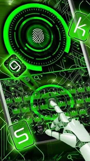 3D Fingerprint Scanner Keyboard Theme screenshot 3