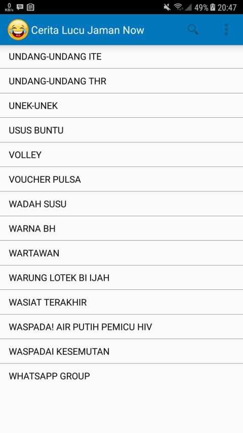 1000+ Cerita Lucu Jaman Now (2019) screenshot 6