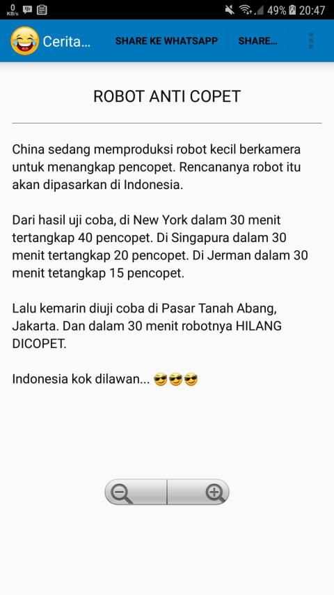 1000+ Cerita Lucu Jaman Now (2019) screenshot 9
