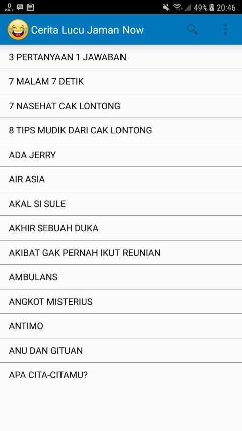 1000+ Cerita Lucu Jaman Now (2019) screenshot 10