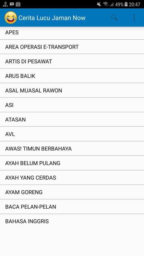 1000+ Cerita Lucu Jaman Now (2019) screenshot 8