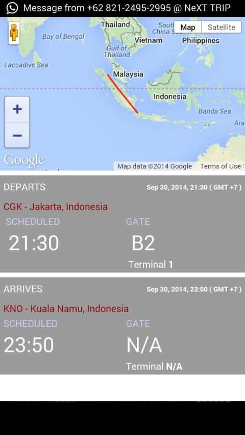 Jakarta Airport Flight Tracker screenshot 1