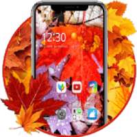 Red Fall Autumn Theme on 9Apps