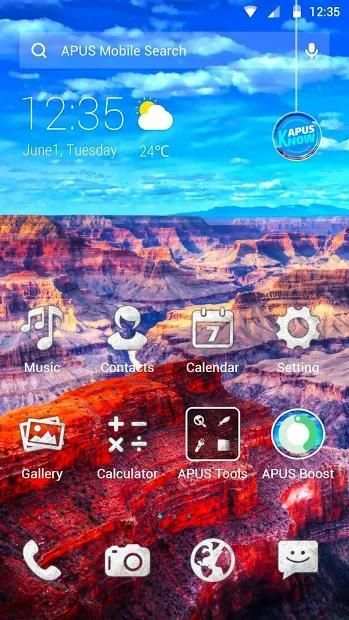 Grand Canyon APUS Launcher theme screenshot 3