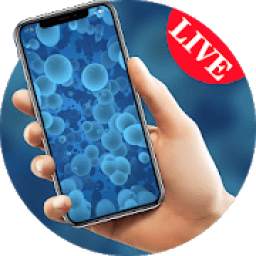 Blue tech ball bright live wallpaper आइकन