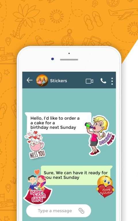 Sticky - Whatsapp Chat Stickers Valentine SPL app screenshot 3