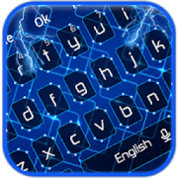 ikon Blue Tech Electronic Keyboard Theme