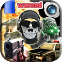 Gaming Photo Editor: Night Vision Shooter Sticker on 9Apps