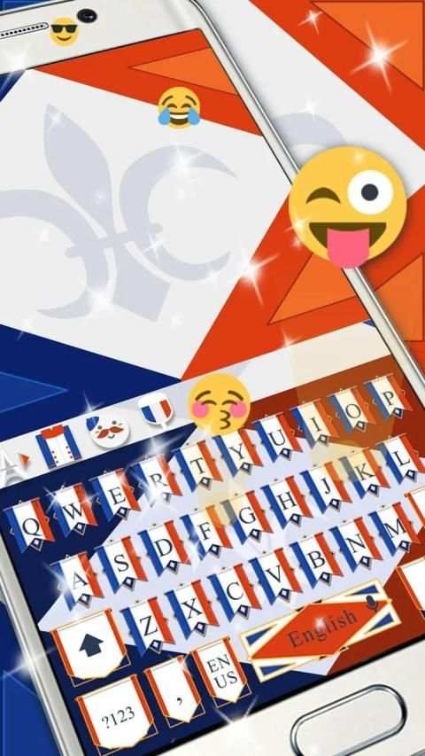 France Flag Keyboard screenshot 3