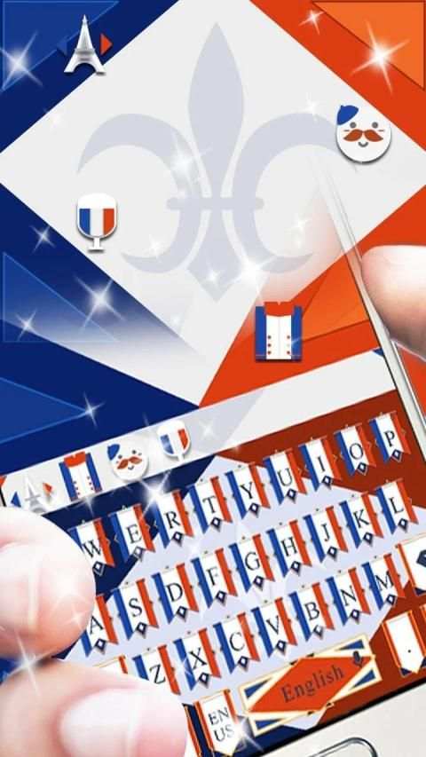 France Flag Keyboard screenshot 1