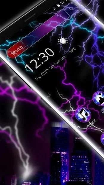 Black Lightning Theme screenshot 4