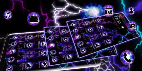Black Lightning Theme screenshot 1
