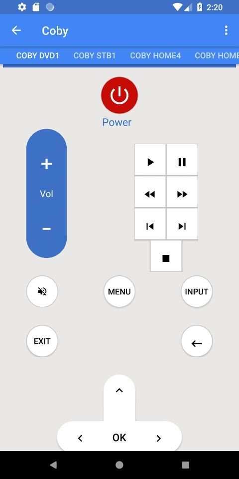Coby DVD Remote screenshot 3