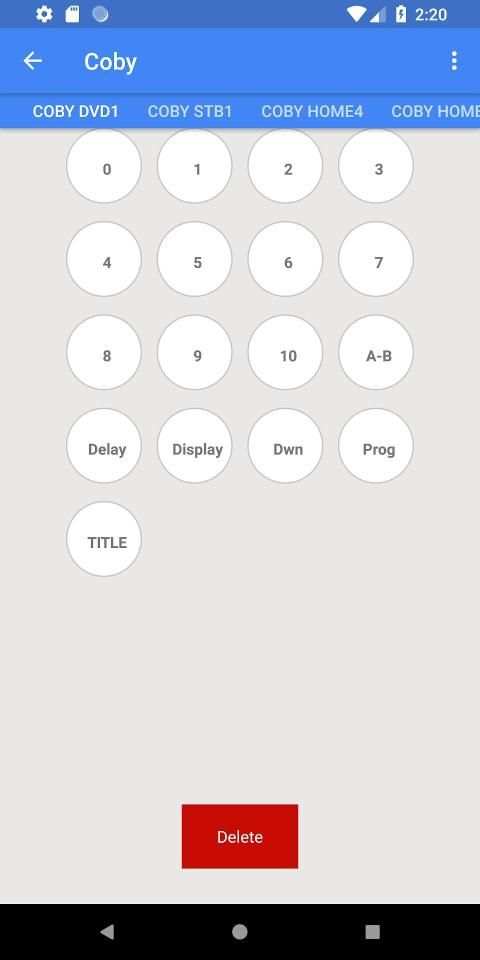 Coby DVD Remote screenshot 1
