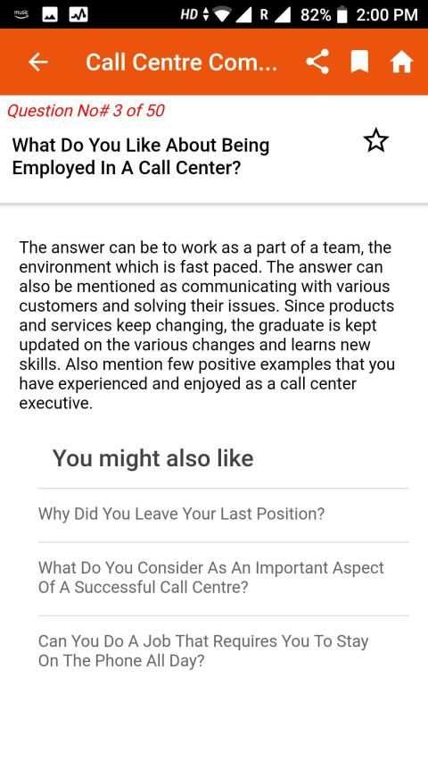 Call center interview question answers screenshot 7
