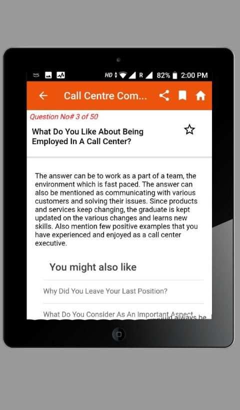 Call center interview question answers screenshot 1