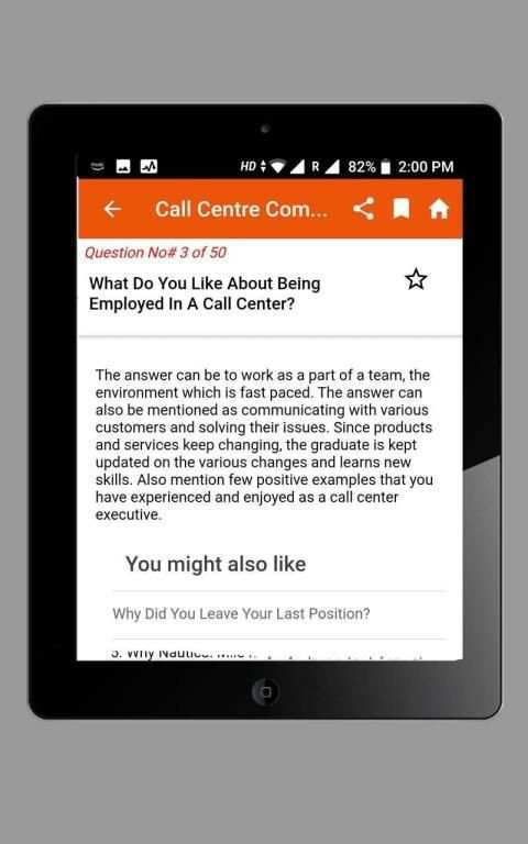 Call center interview question answers screenshot 4