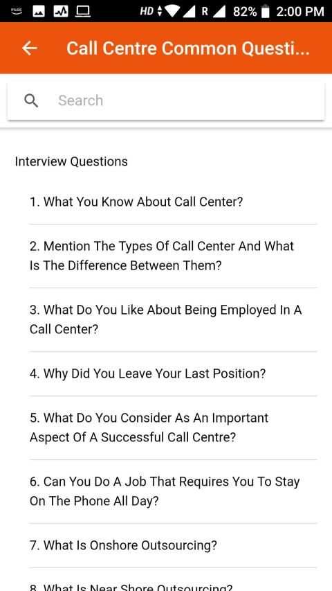 Call center interview question answers screenshot 8
