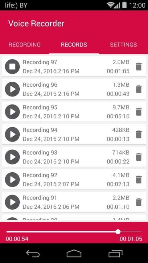 Voice Recorder स्क्रीनशॉट 3