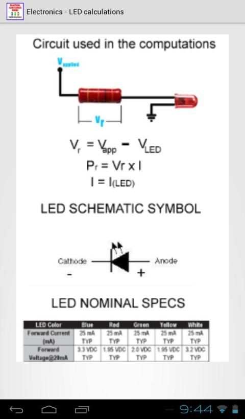 LED (Light Emitting Diode) स्क्रीनशॉट 1