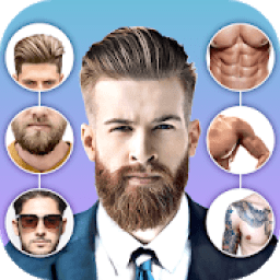 ikon Man Photo Editor App : Man Hairstyle, Beard Styles