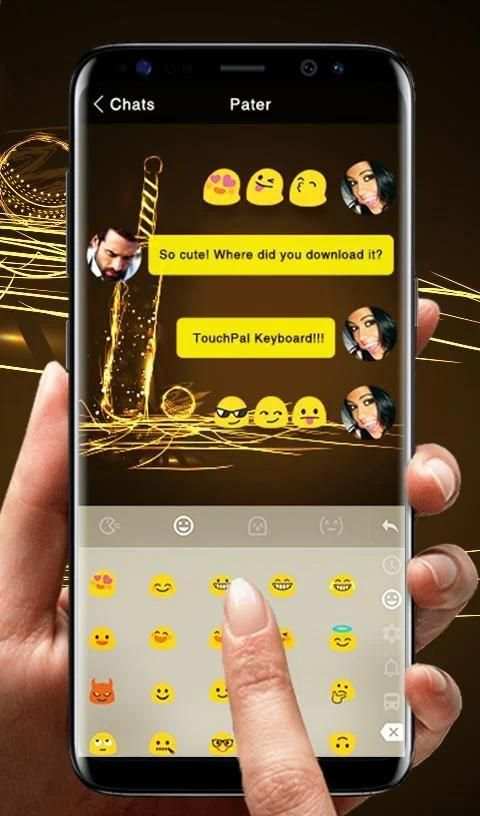 Shiny Golden Cricket Keyboard Theme screenshot 5