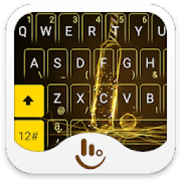 ikon Shiny Golden Cricket Keyboard Theme