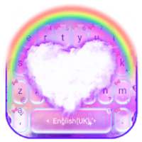 Galaxy Rainbow Heart Keyboard Theme on 9Apps