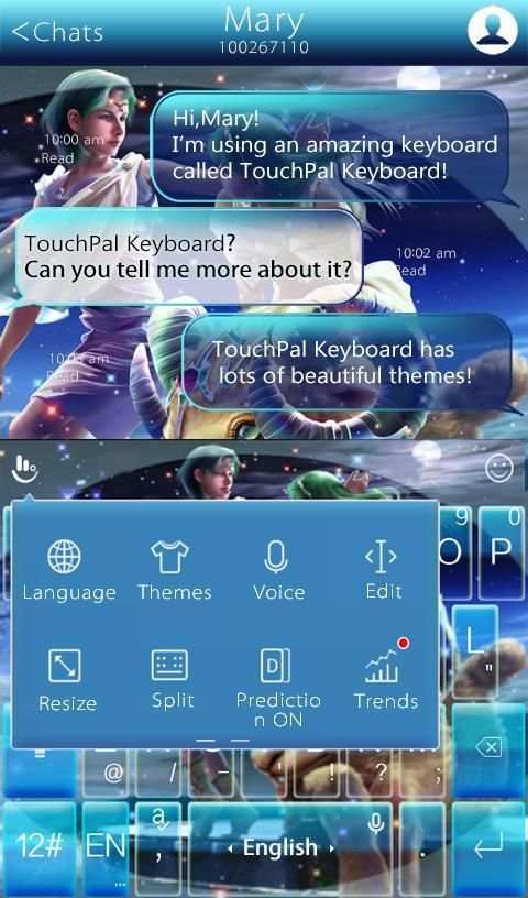 Stars Aries Keyboard Theme screenshot 2