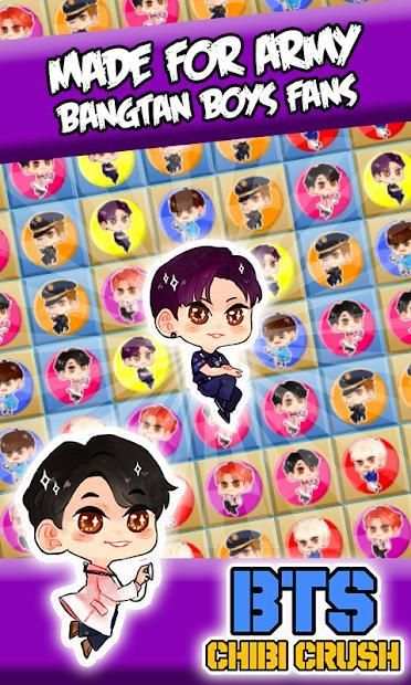 BTS Games - Chibi Crush स्क्रीनशॉट 1