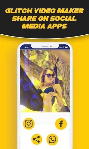 Glitch Video Maker - Glitch Video & Photo Effects स्क्रीनशॉट 1