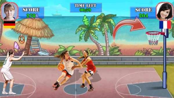 Basketball Real Dunk Hit screenshot 2