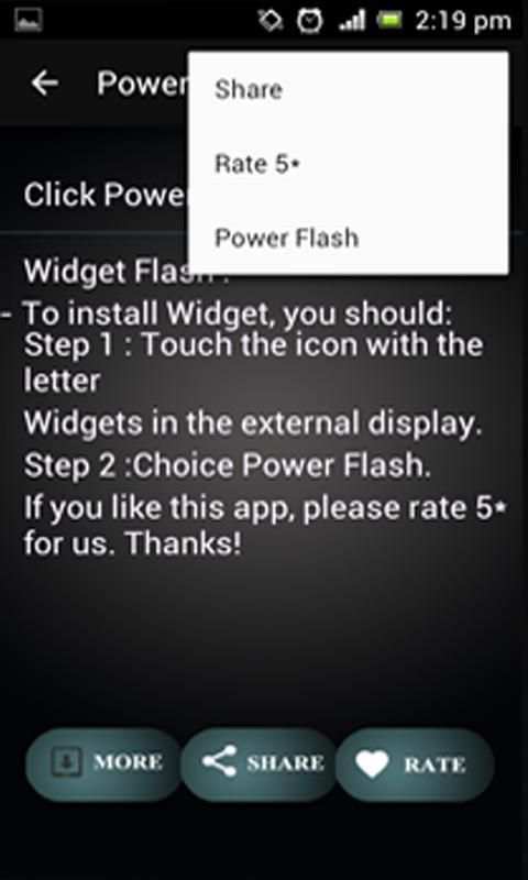 Power Button FlashLight screenshot 2