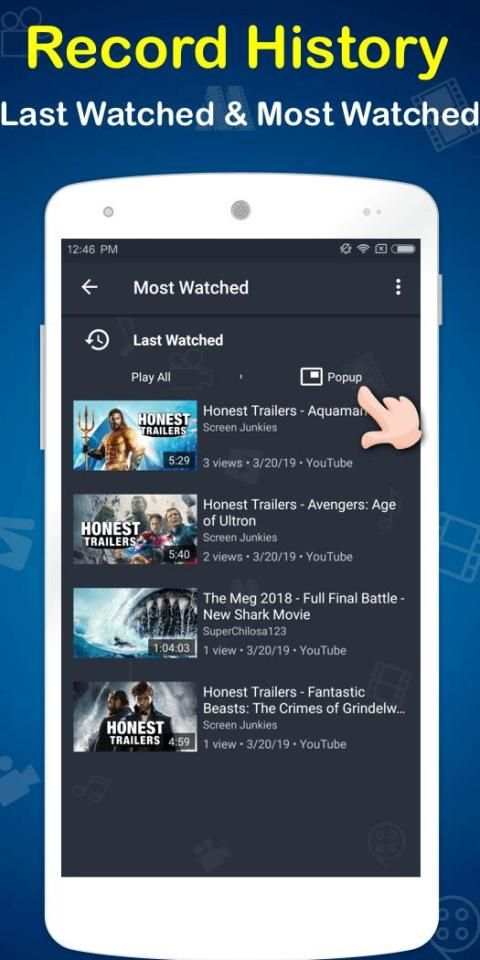MovieTube - Movie Video Tube Player for YouTube screenshot 1