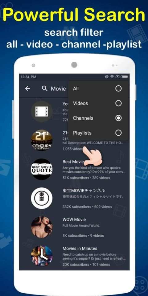 MovieTube - Movie Video Tube Player for YouTube screenshot 7