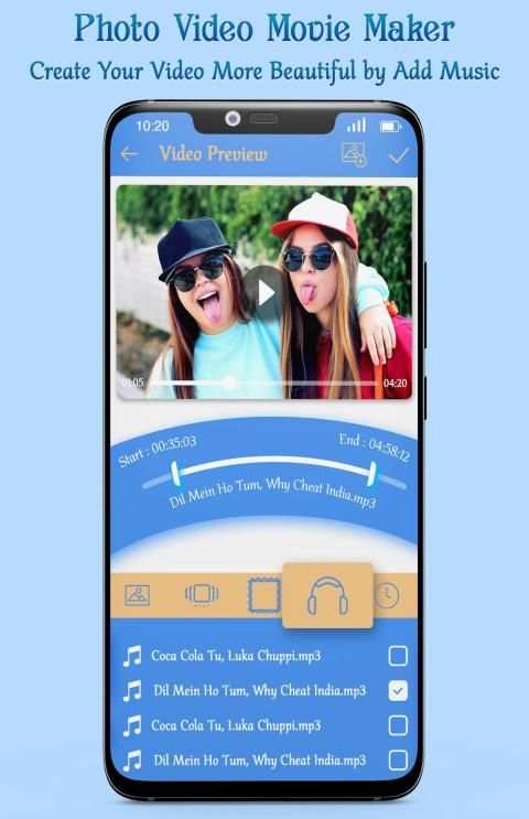 Photo Video Movie Maker With Music स्क्रीनशॉट 6