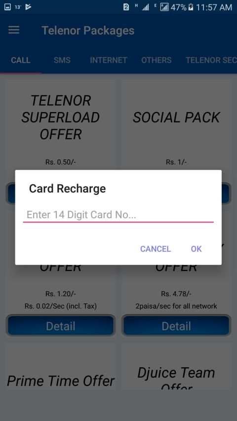 My Telenor Packages Free 2019 screenshot 1