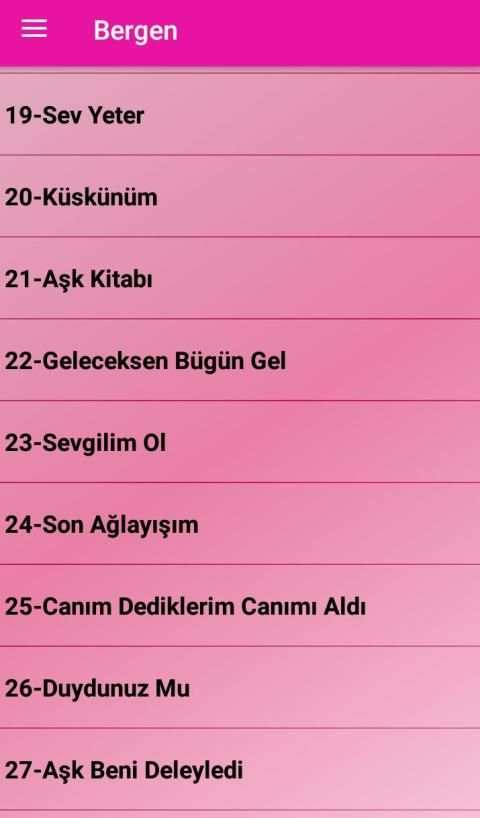 Bergen Şarkıları (İnternetsiz 45 Şarkı) screenshot 3