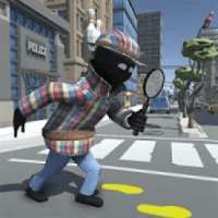 Stickman Detective - Super Rope Hero Game