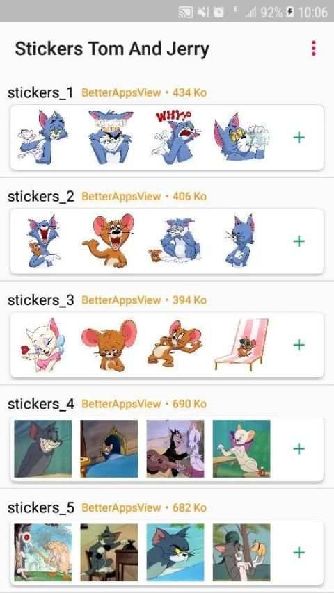 Stickers Tom Jerry - WAStickerApps screenshot 1