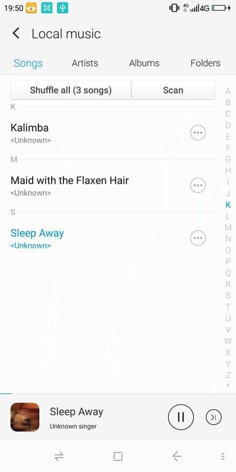 QK Music Player स्क्रीनशॉट 2