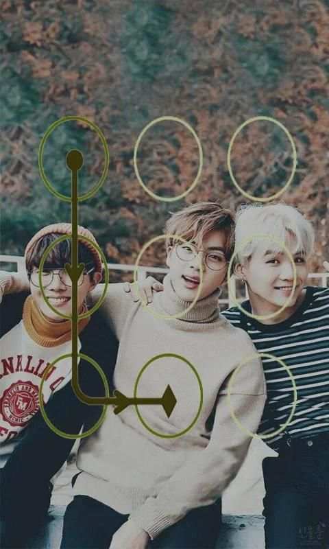 BTS Pattern Lock Screen screenshot 3